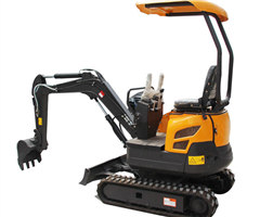 小型挖掘機推土板怎么操作